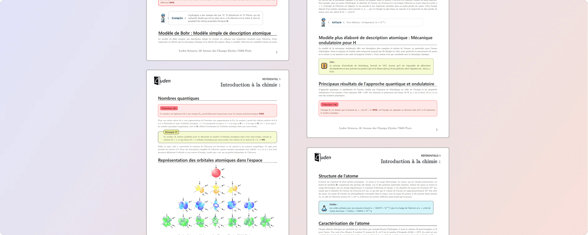 Les référentiels de cours Luden