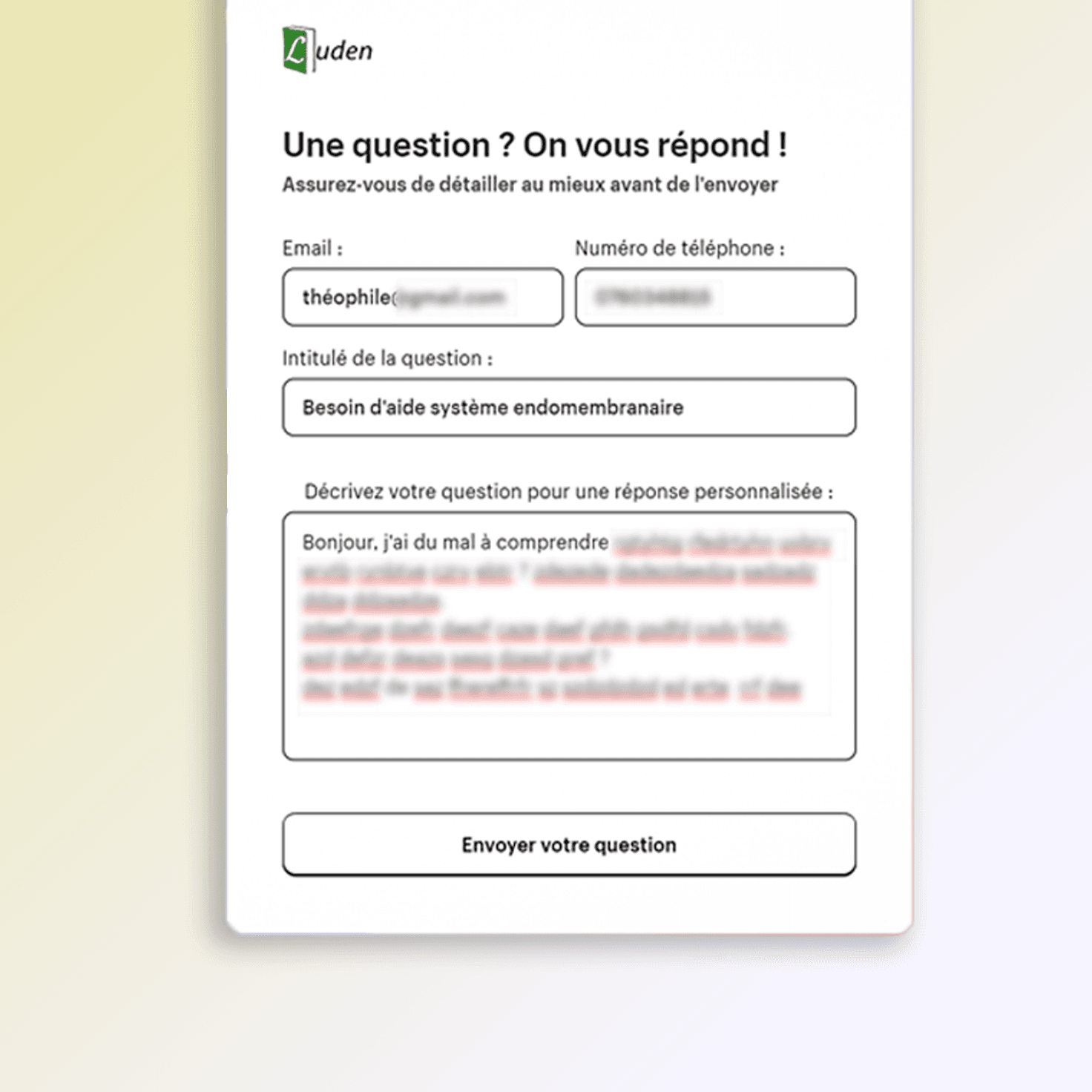 Posez votre question illustration